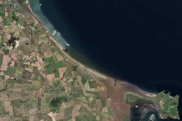 Lindisfarne Run the Raid route
